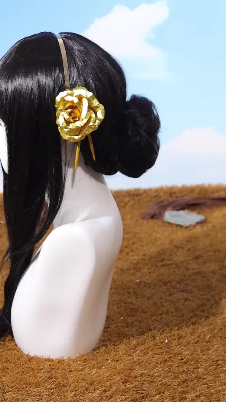 Accessori Cosplay SPY X Family Yor Forger - Parrucca E Armi In Plastica ABS, Con Orecchini - Foto 9