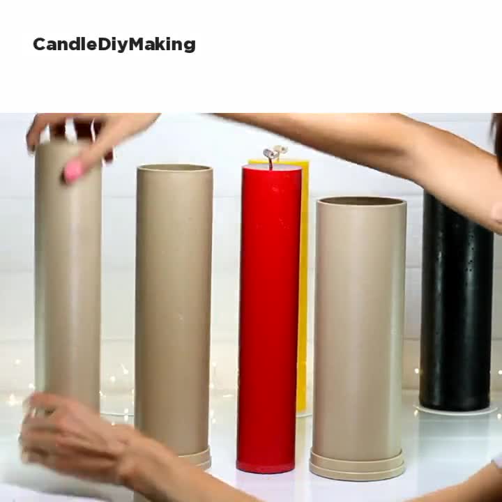 Big Candle Mold, Pillar Candle Molds, 3.9 Inch 10 Cm Width 12 Inch 31 Cm  Height Pillar Candle Mold Beeswax Candle Mould 