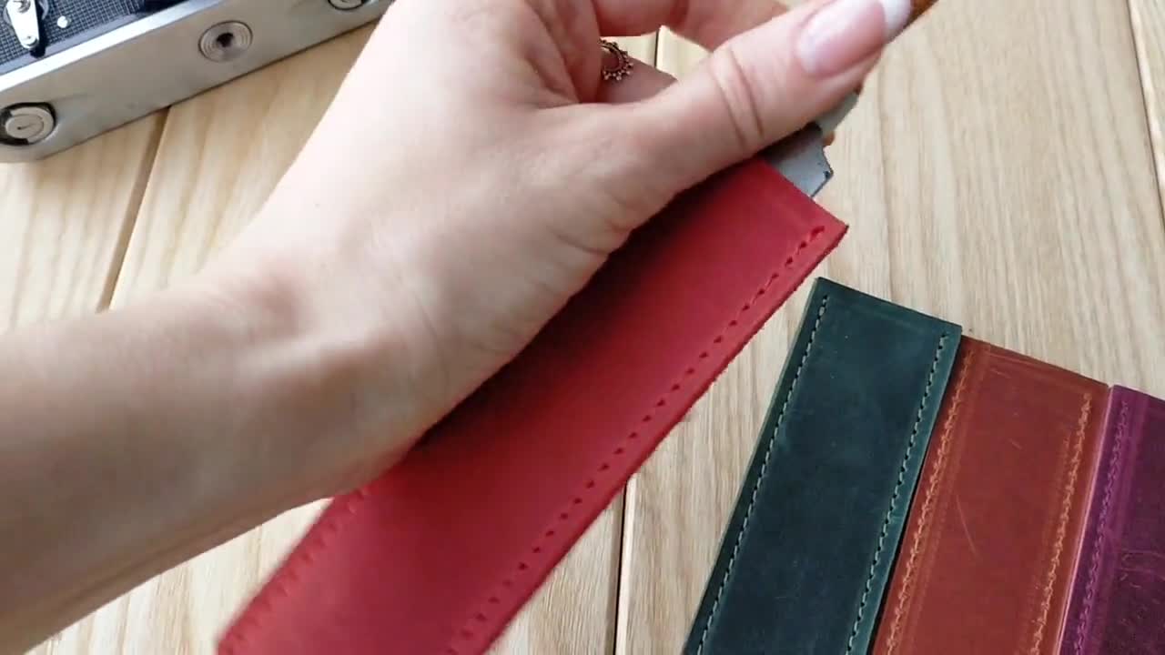 Personalized Leather Sketchbook Cover, Refillable Leather