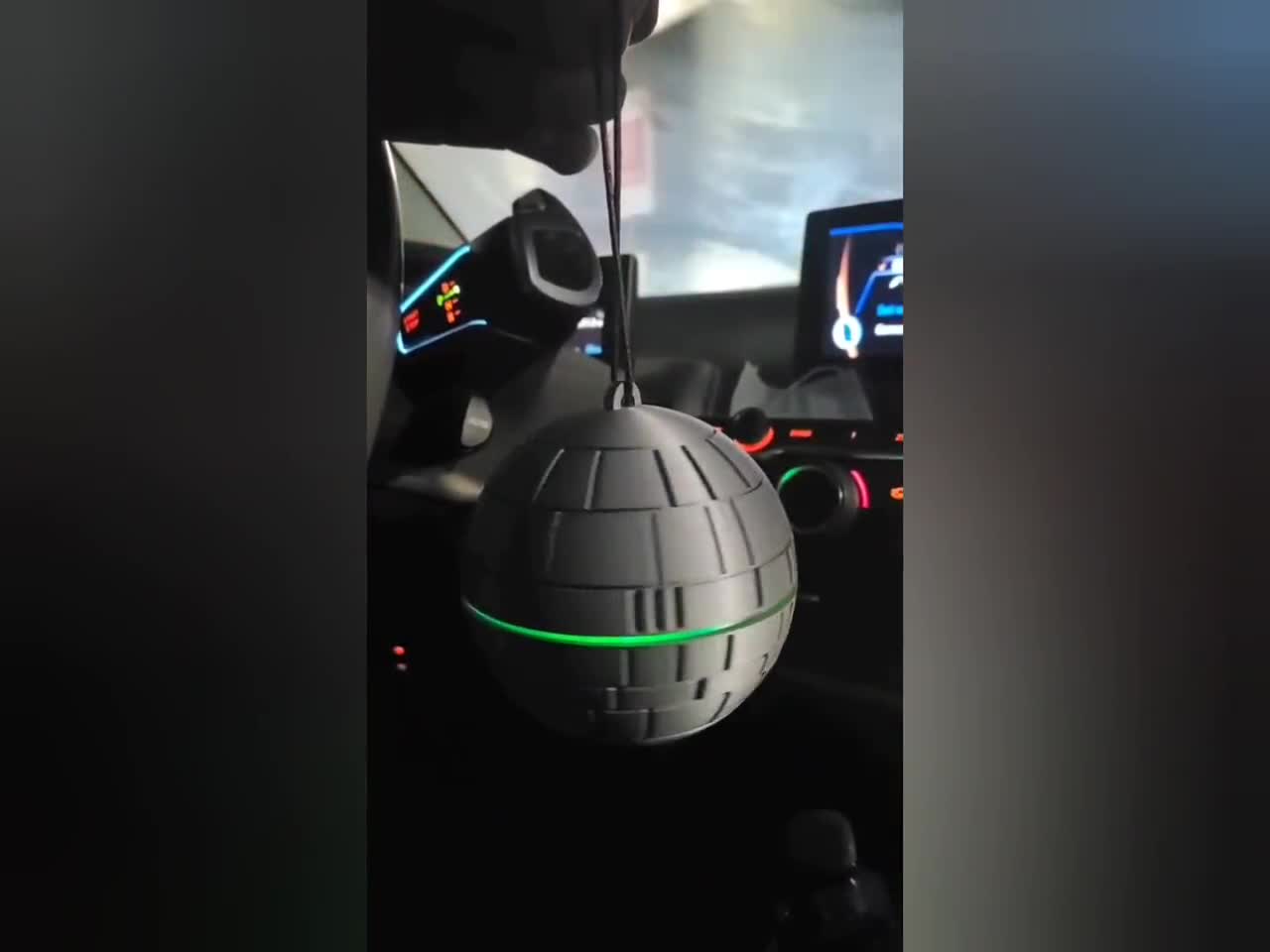 Star Wars Death Star Inspired Christmas Tree Ornament with LEDs and On/Off  Switch