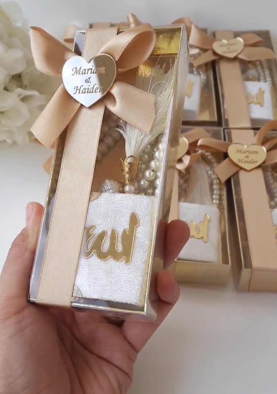 Boîte cadeau Nikkah, cadeau de mariage de couple musulman, cadeau de mariage  islamique, walima, cadeau de marié musulman, ensemble tasbeeh, amour et  miséricorde Citation du Coran -  France