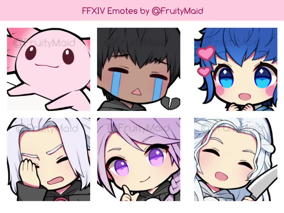 FFXIV Emote Set 3 Ancients Animated Emotes