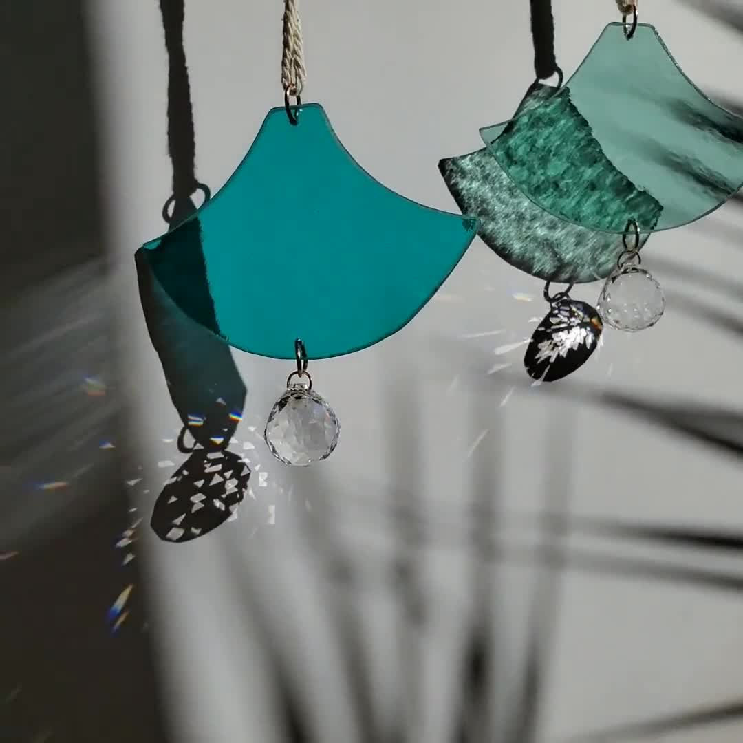 Lustre étoile Attrape-soleil • Attrape-soleil Pour Fenêtres • Cristaux En Forme De Larme