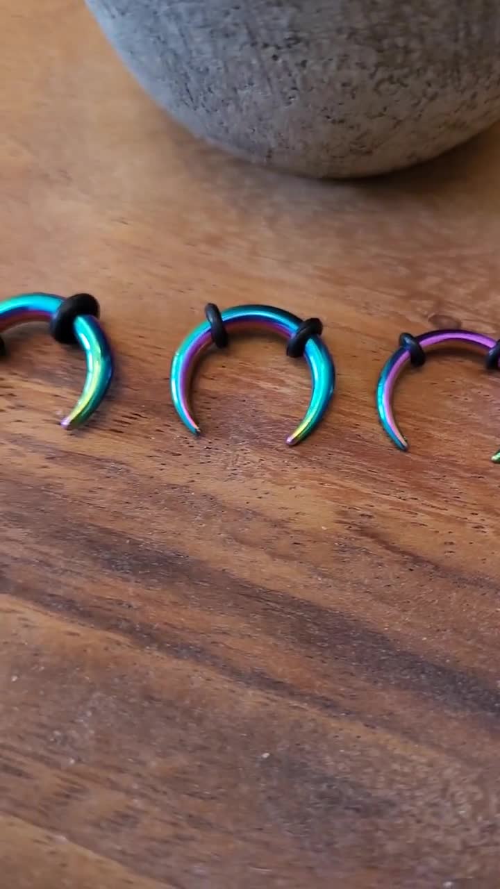 Septum Stretching Kit Acrylic 48Pcs 14G 12G 10G 8G 6G 4G Septum