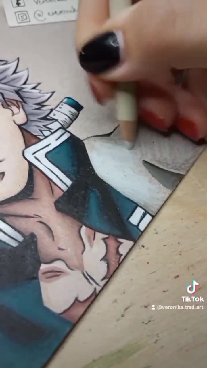 Anime Colored Pencil Drawing Realistic as a PRINT Demon Pillar -  Hong  Kong