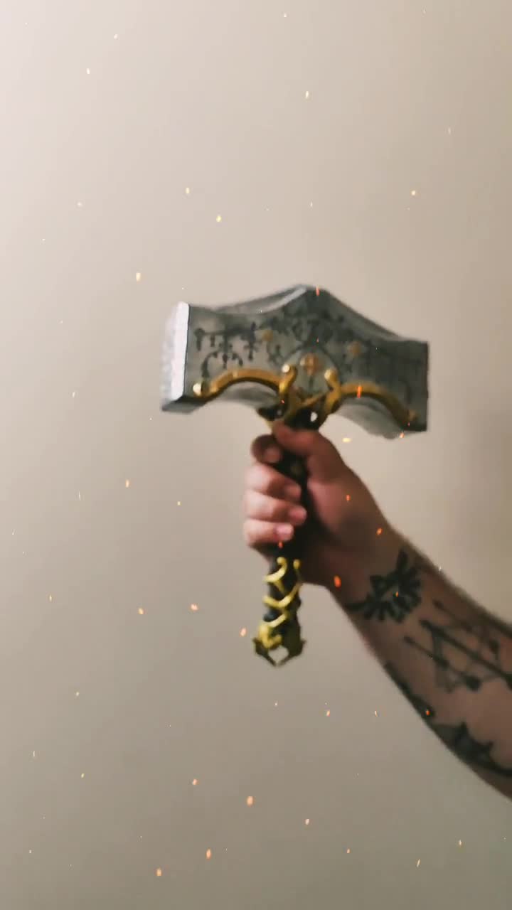 Mjolnir From God of War Ragnarok High Details : r/cults3d