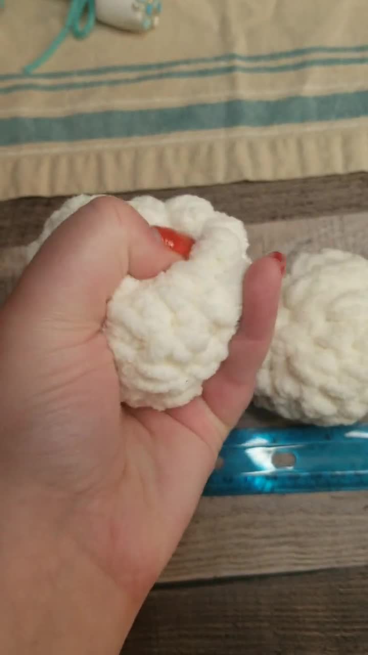 Crochet Snowballs, Indoor Snowball Fight Kit, Faux Snowballs