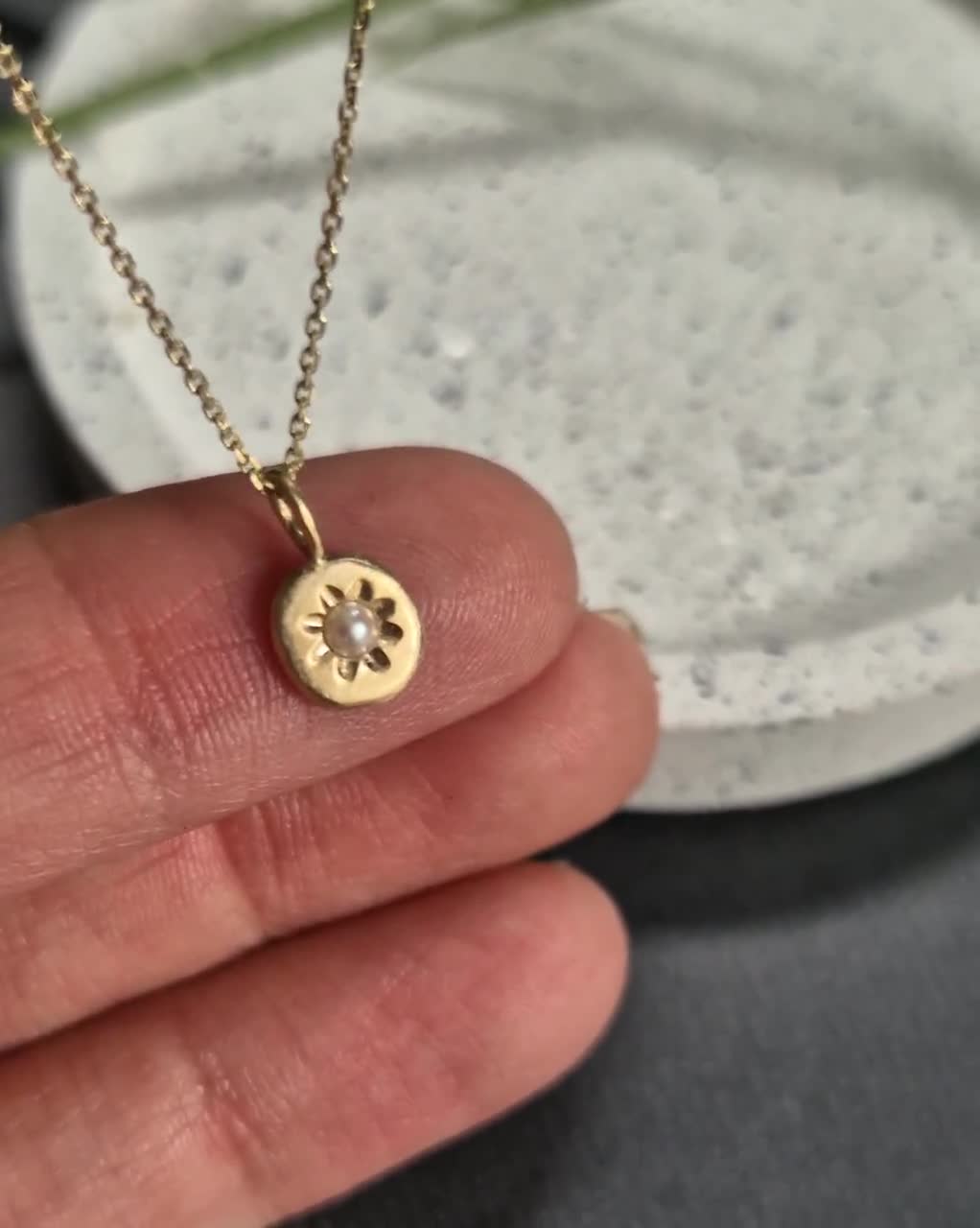 Collana Girocollo Con Ciondolo Fiore Di Cristallo E Perle | Dorata | Regolabile | Gioiello Moda Donna E Ragazza