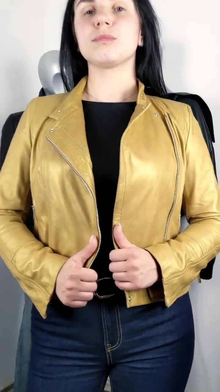 Leather jacket poshmark hotsell