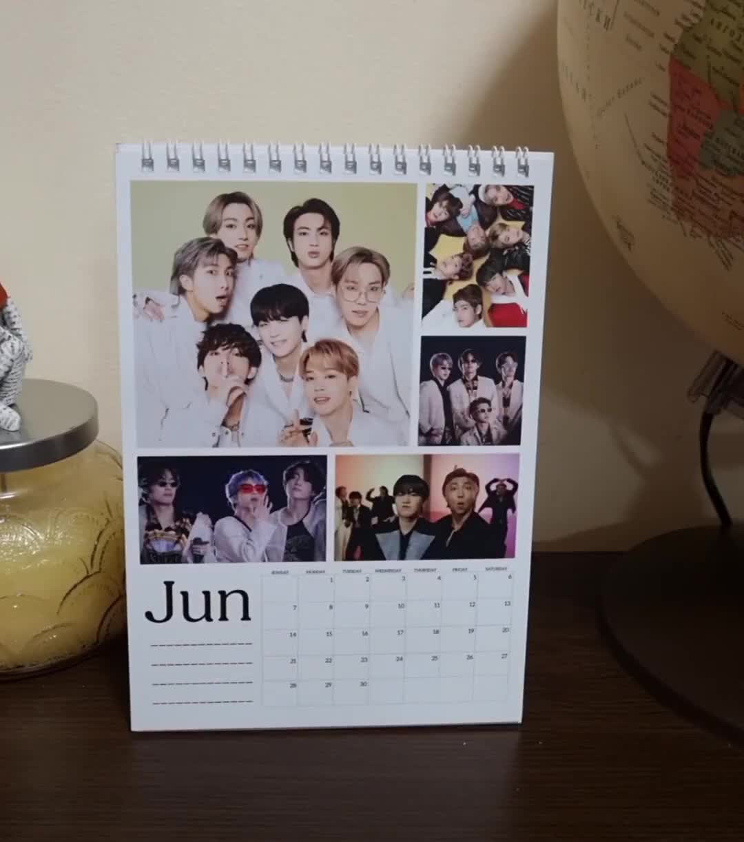 2026 BTS K-pop Desk Calendar | 12-month & Weekly Versions | BTS