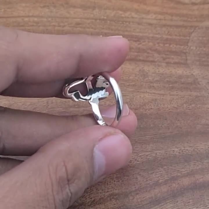 925 Sterling Silver Heart Lock Key Ring: Handmade Promise Ring - Etsy