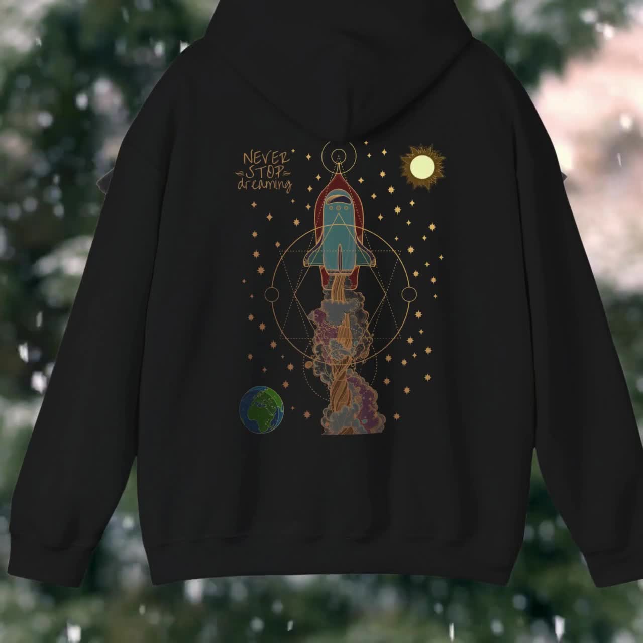 Rocket Hoodie, Space Shuttle Hoodie for the Space Explorer