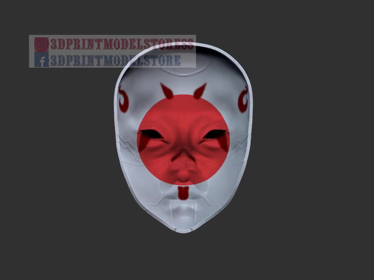 The Dragon Oni Mask 3D File 