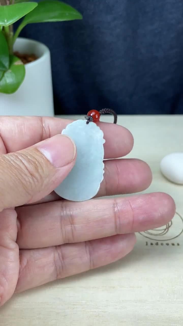 Vero autentico ciondolo di giada scimmia, collana anno della scimmia