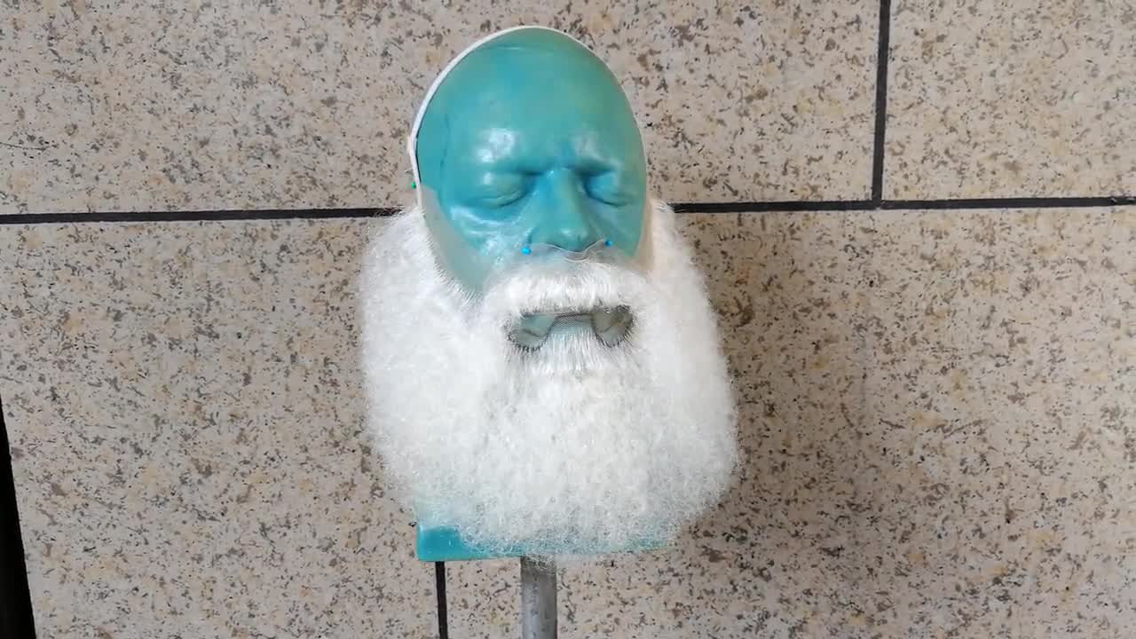Human hair santa beard top