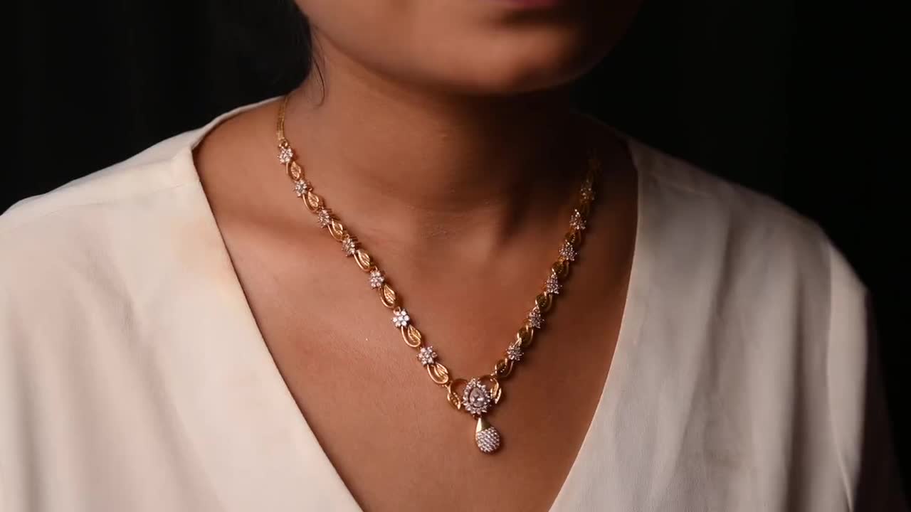 TARINIKA Antique Gold Choker Set For Women & Girls - CZ Stone Necklace & Earrings Set (White Red) - View #6