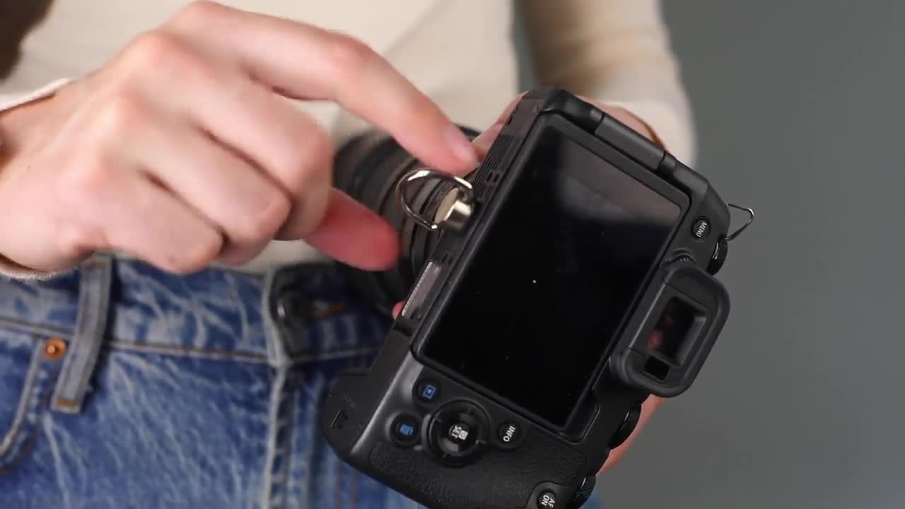 Dark Brown Crazy Horse Leather Camera Sling Strap: Handmade Photographer Gift video poster