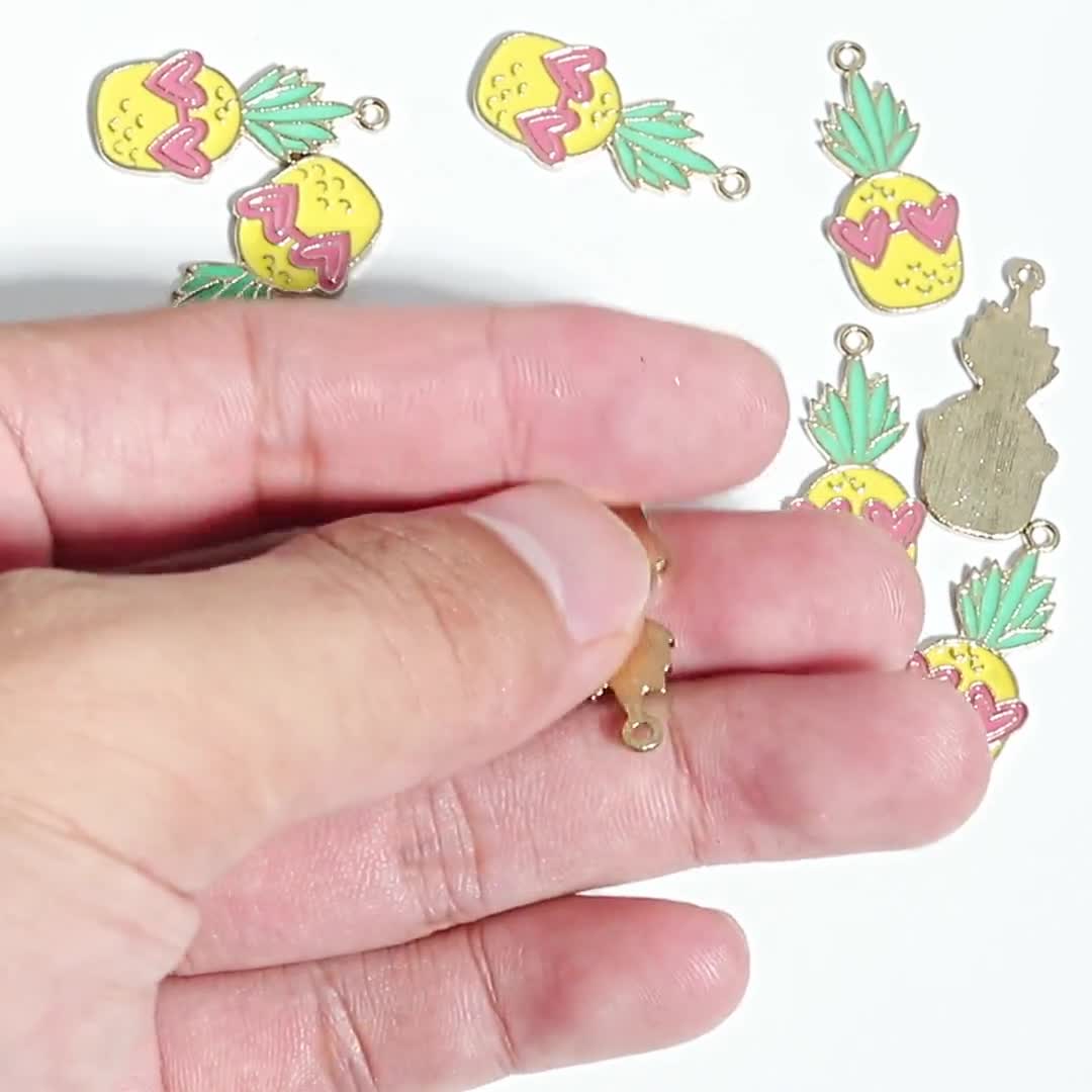 Alloy Pineapple Charms - Zinc Alloy Pineapple Earrings