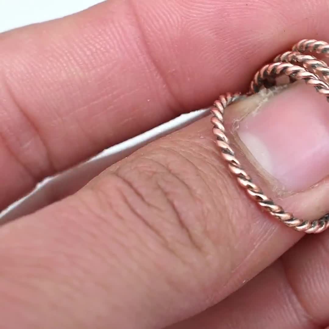 Handmade Solid Copper Twisted Ring, Stacking Ring video poster