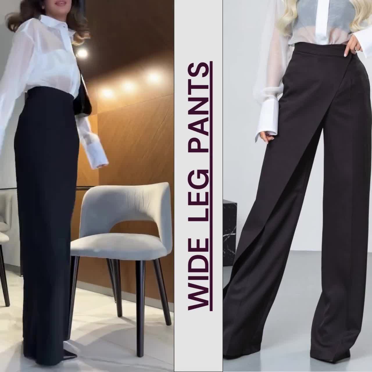 スラックス HUECLOSET T Stripe Wide Slacks 25KERO495 Amazon.com: Generic Men's Black White Khaki Oversize Suit