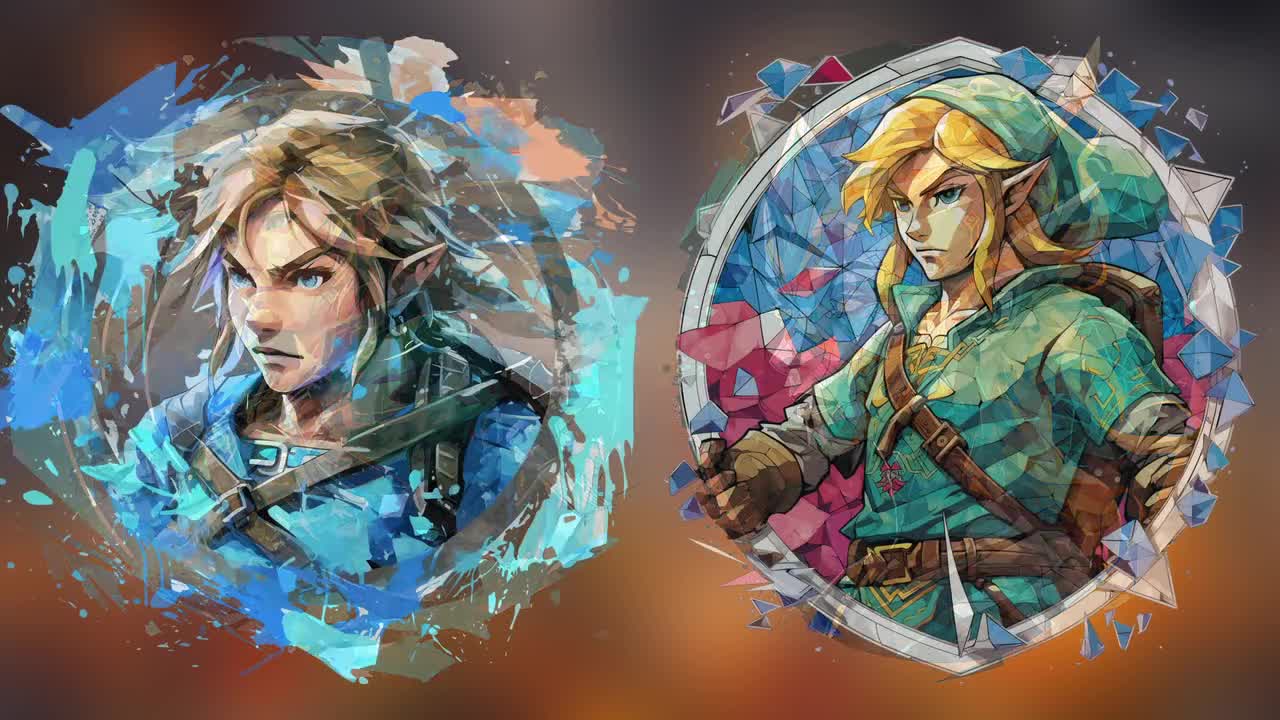 Link Zelda Character Game Popart by Qreative on canvas, poster, wallpaper  and more