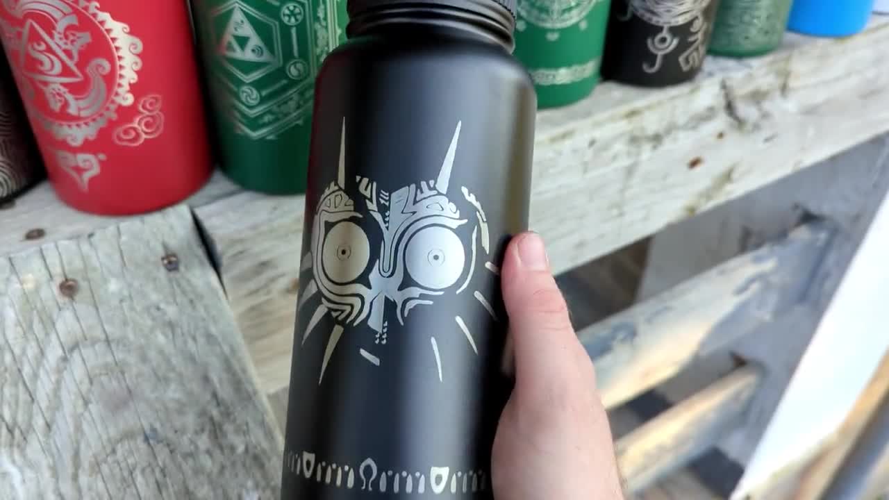 Paladone Zelda Tears Of The Kingdom Metal Water Bottle 500ml – Officially Licensed Stainless Steel Fan Gift