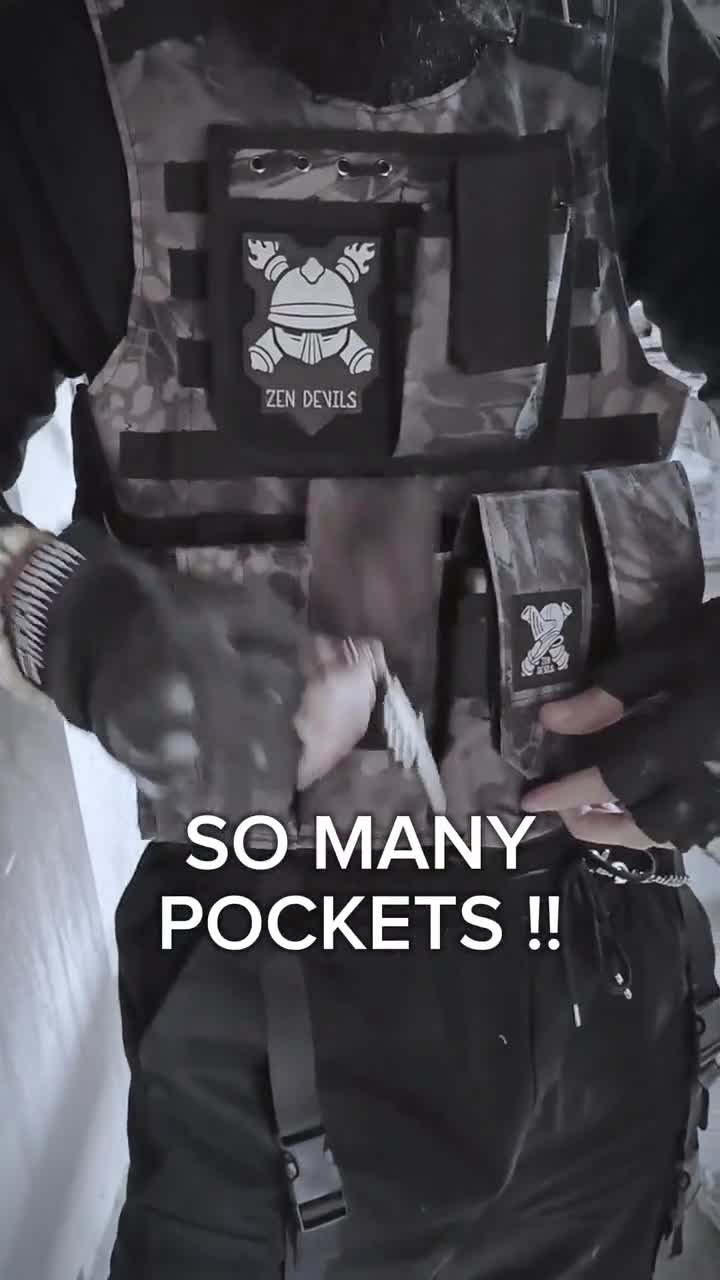 Zen Devils - the Trench Tactical Vest [black] Plate Carrier