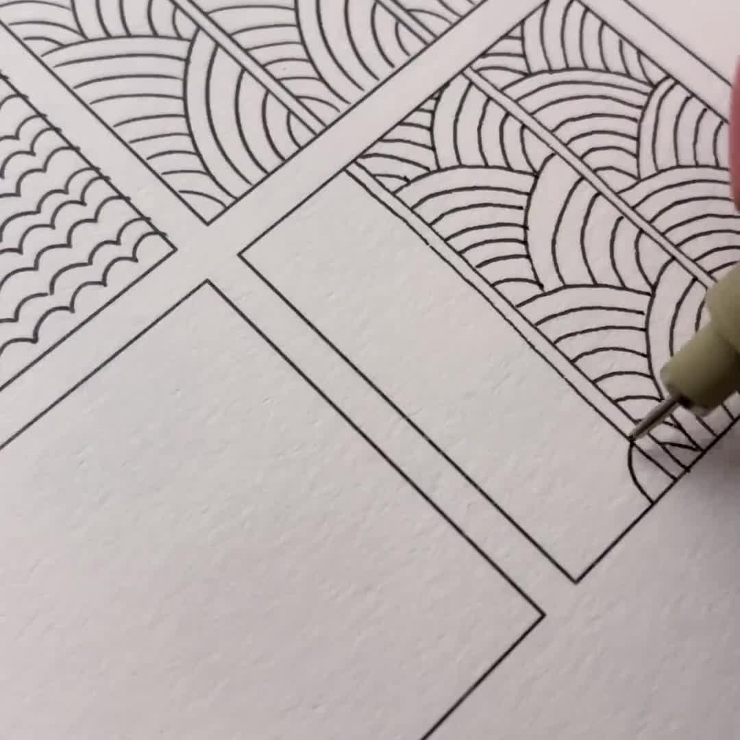 Draw Relaxing Patterns – Deja Drewit
