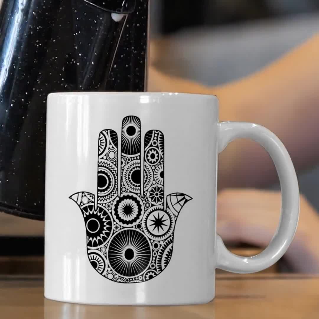 Hamsa Symbol Coffee Mug Microwave and Dishwasher S - Inspire Uplift