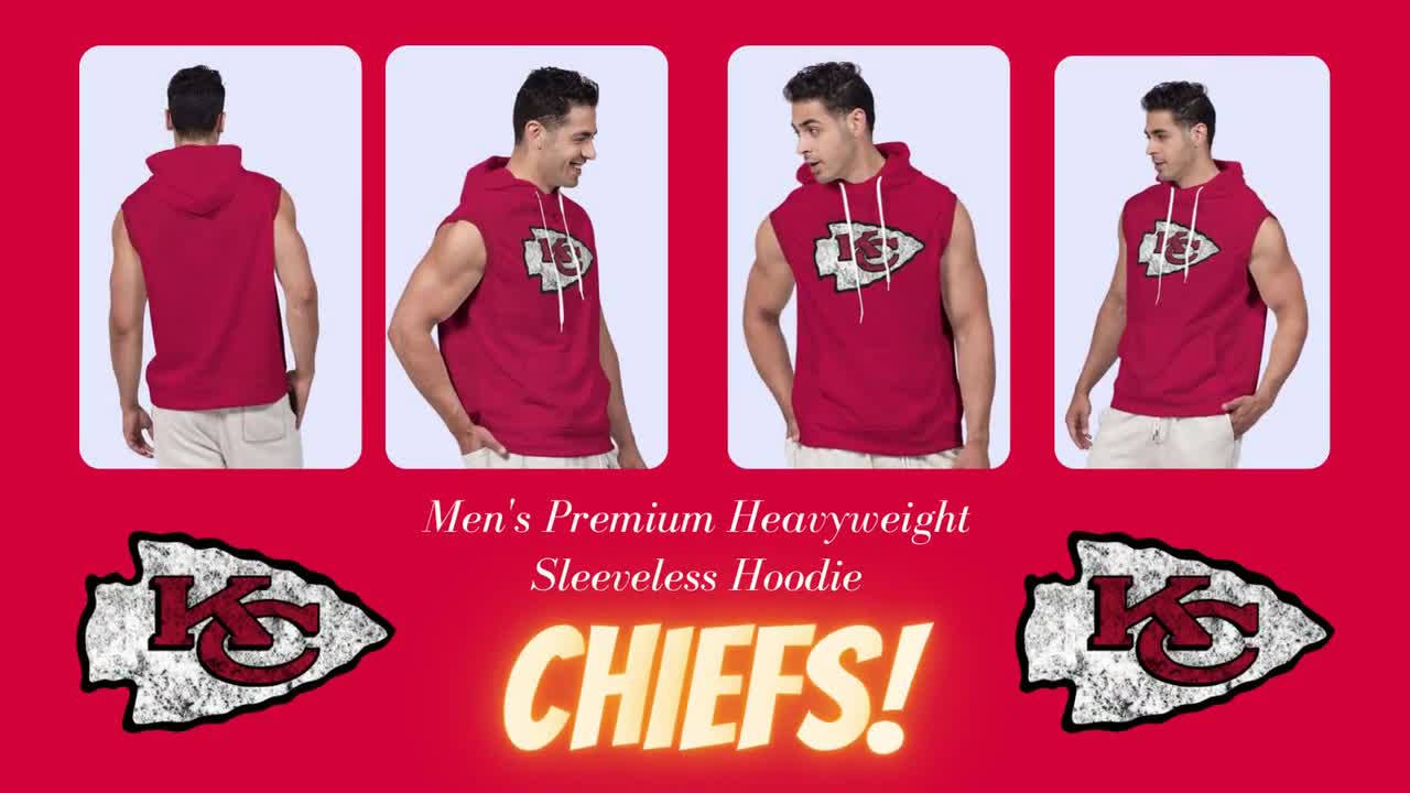 Kansas City Chiefs Distressed Arrowhead  Men's Premium Heavyweight –  Look Sharpish