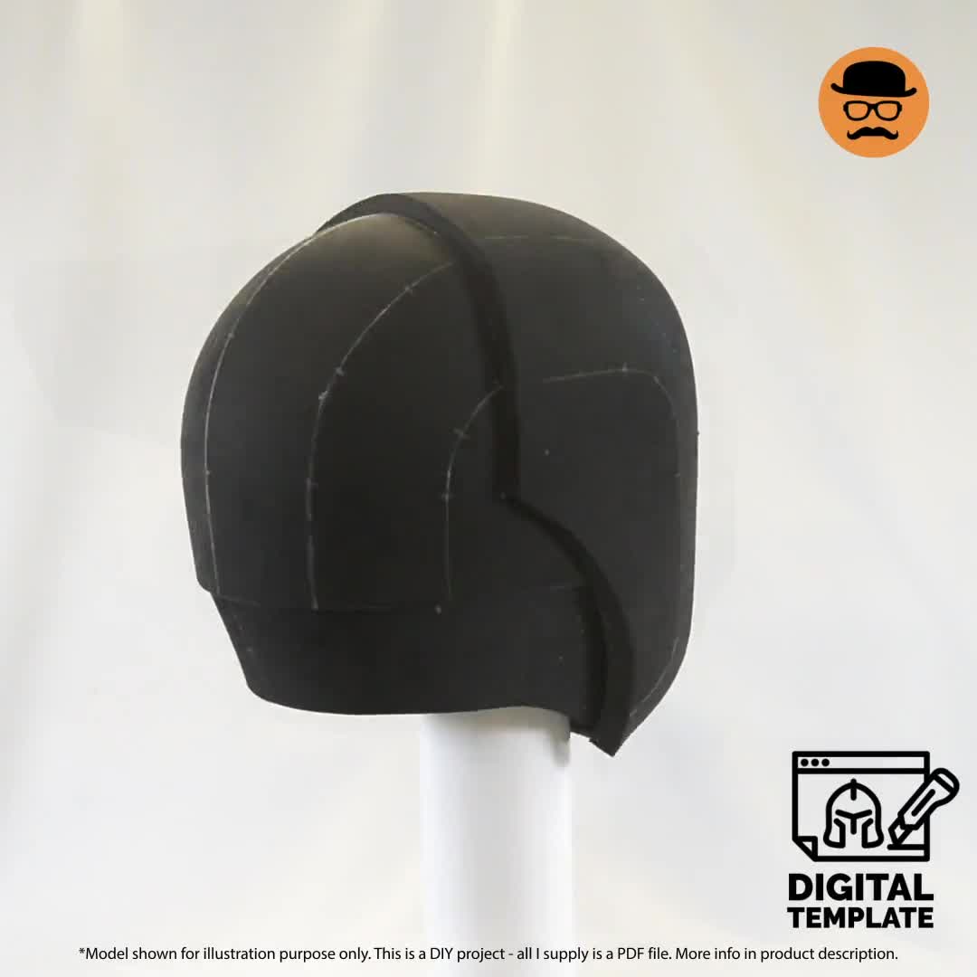 DIY Invader helmet No3 (2in1) templates for EVA foam & crafting Help Book!