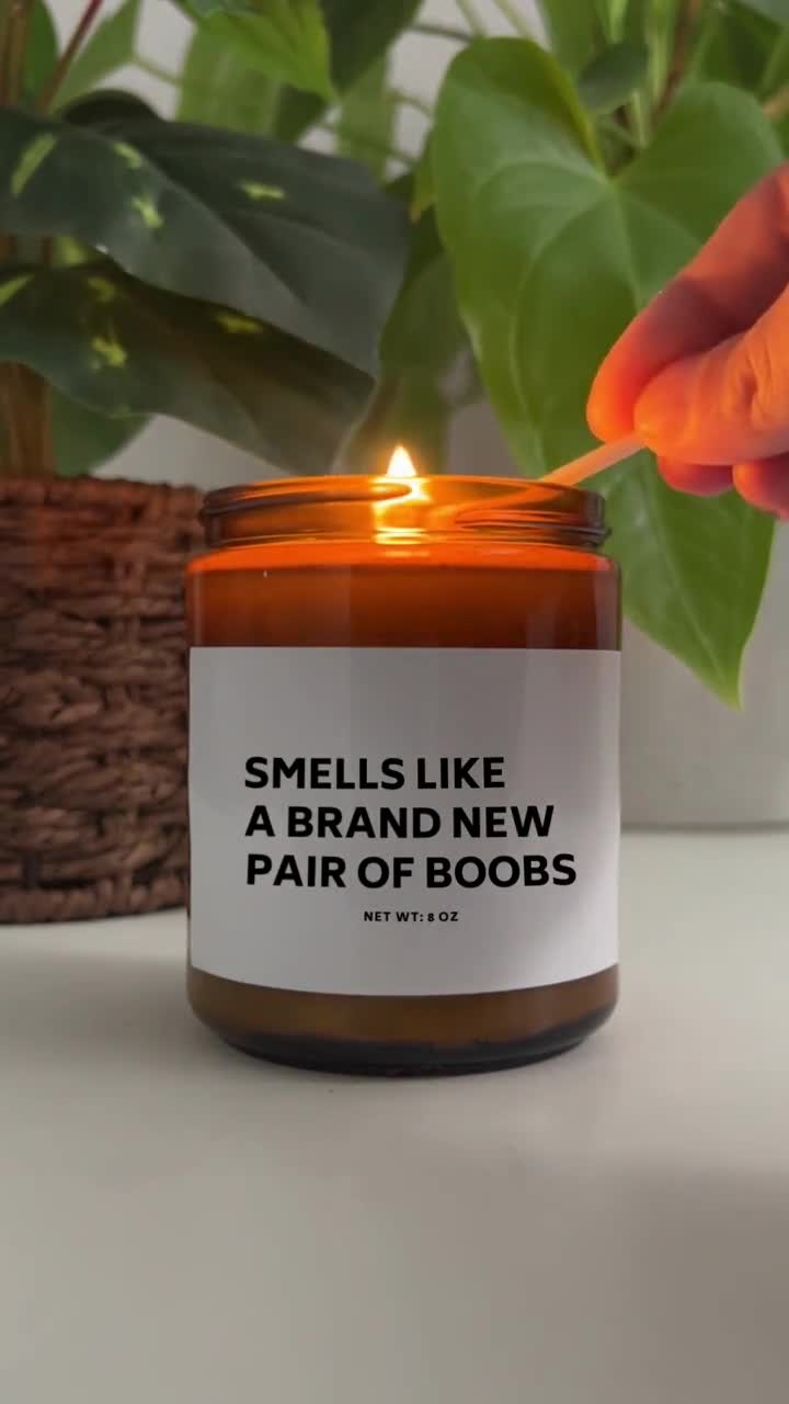 Funny Candle Big Boob Energy Grapefruit Candle