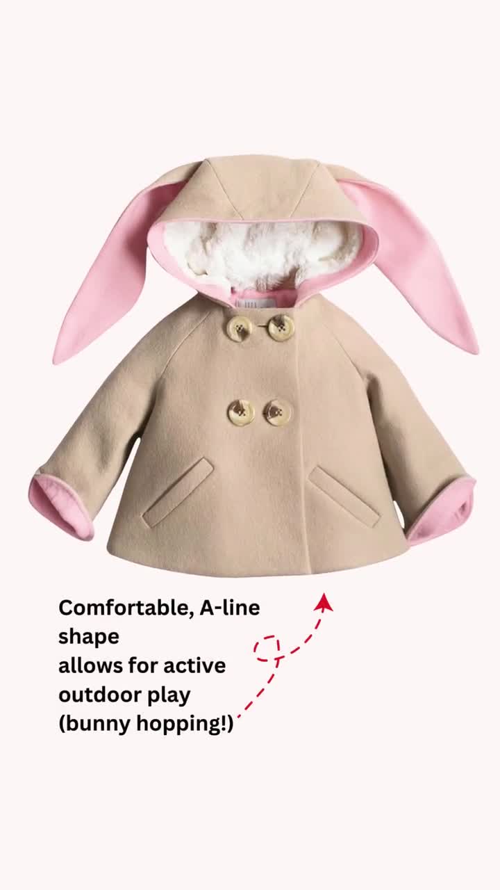 Girls bunny coat cheap