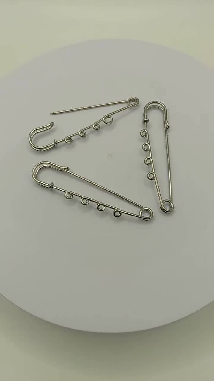 100pcs 2 6cm 1inch Plastic Safe Pins Brooch Button Buckle