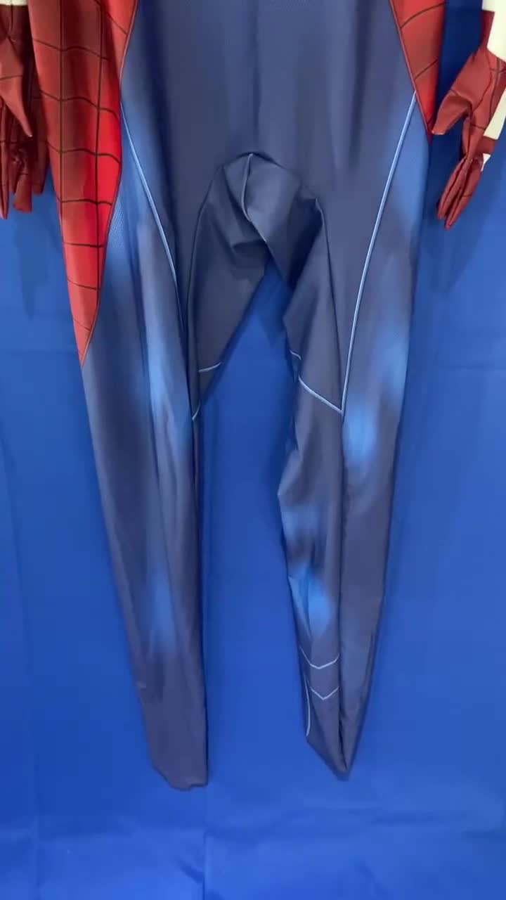 PS4 Spider-man Cosplay Jumpsuit Handmade Bodysuit Costume Commission Suit Personalized Catsuit Custom Spider-man Design video poster