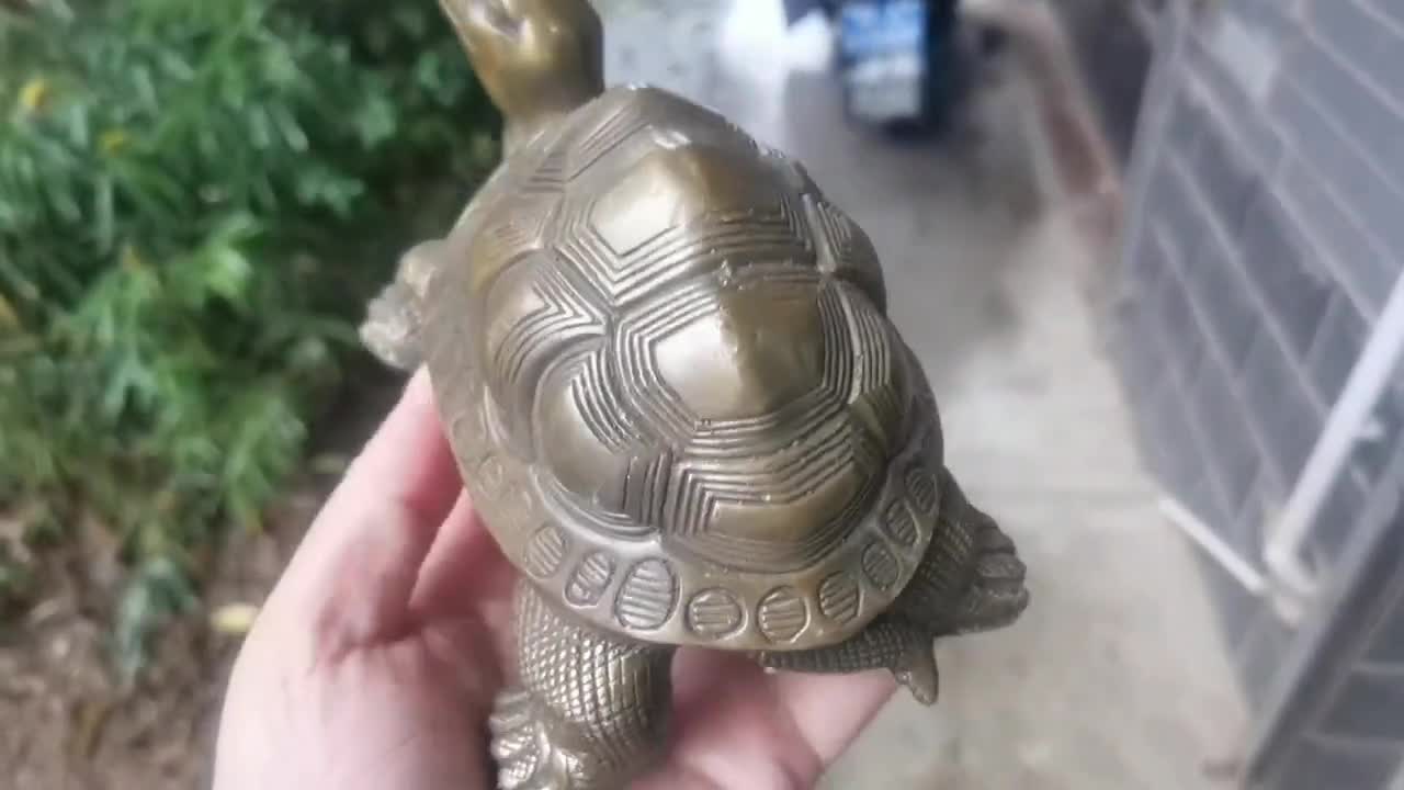 銅製 亀の像 風水 幸運の獣 彫刻 装飾品 置物 動物 亀 長寿 亀 富 平和