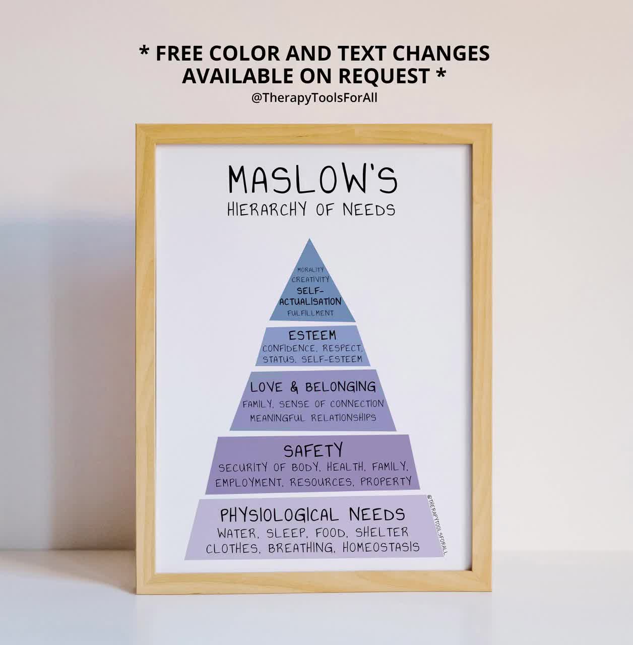 maslow-s-hierarchy-of-needs-digital-print-therapist-counsellor-office-decor-therapy-prints-psychotherapy-psychologist-wall-art-etsy for Free Printable Maslow S Hierarchy Of Needs Maslow's Hierarchy of Needs Digital Print | Therapist, Counsellor Office Decor | Therapy Prints, Psychotherapy | Psychologist Wall Art - Etsy for Free Printable Maslow S Hierarchy Of Needs