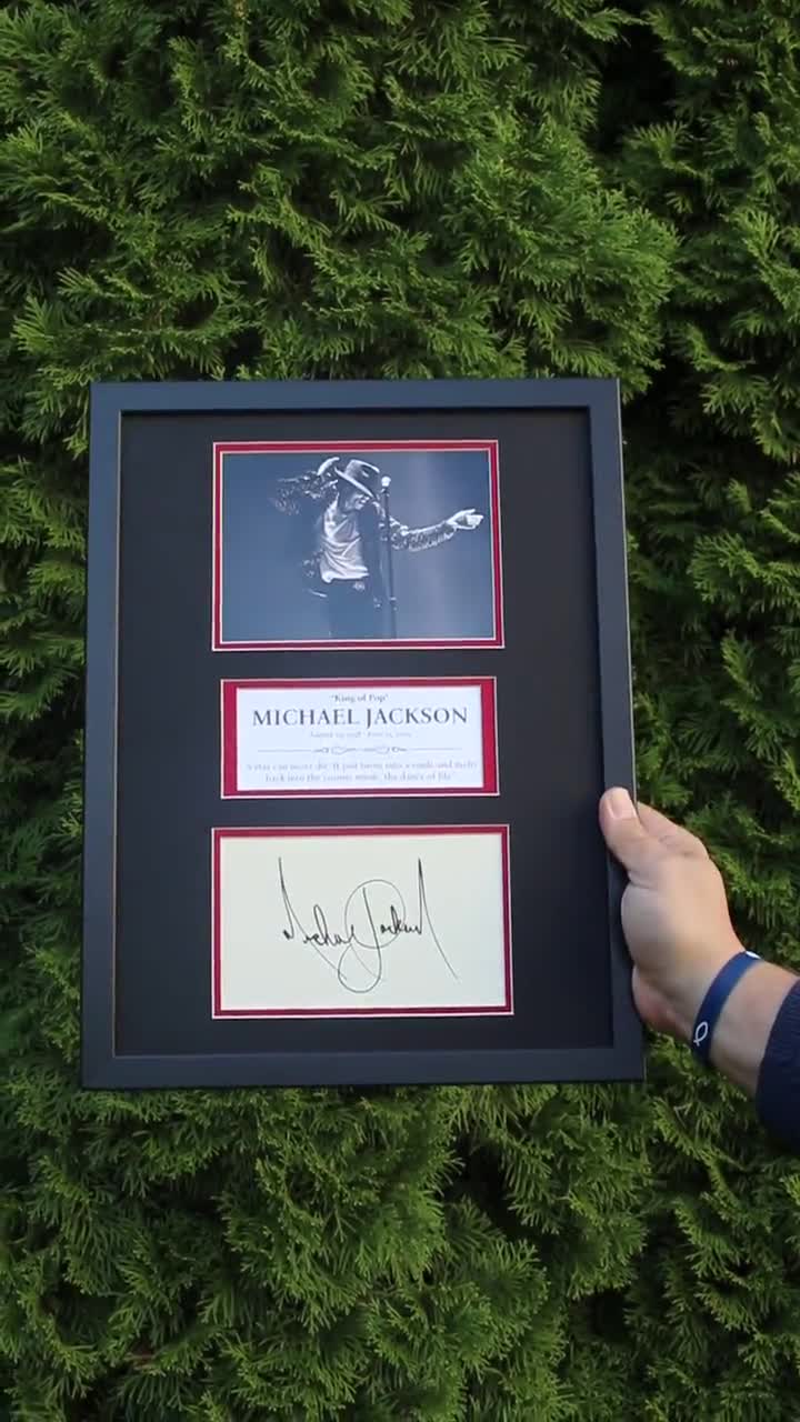 Michael Jackson Autograph Art: Limited Edition [1 of 100] Collage