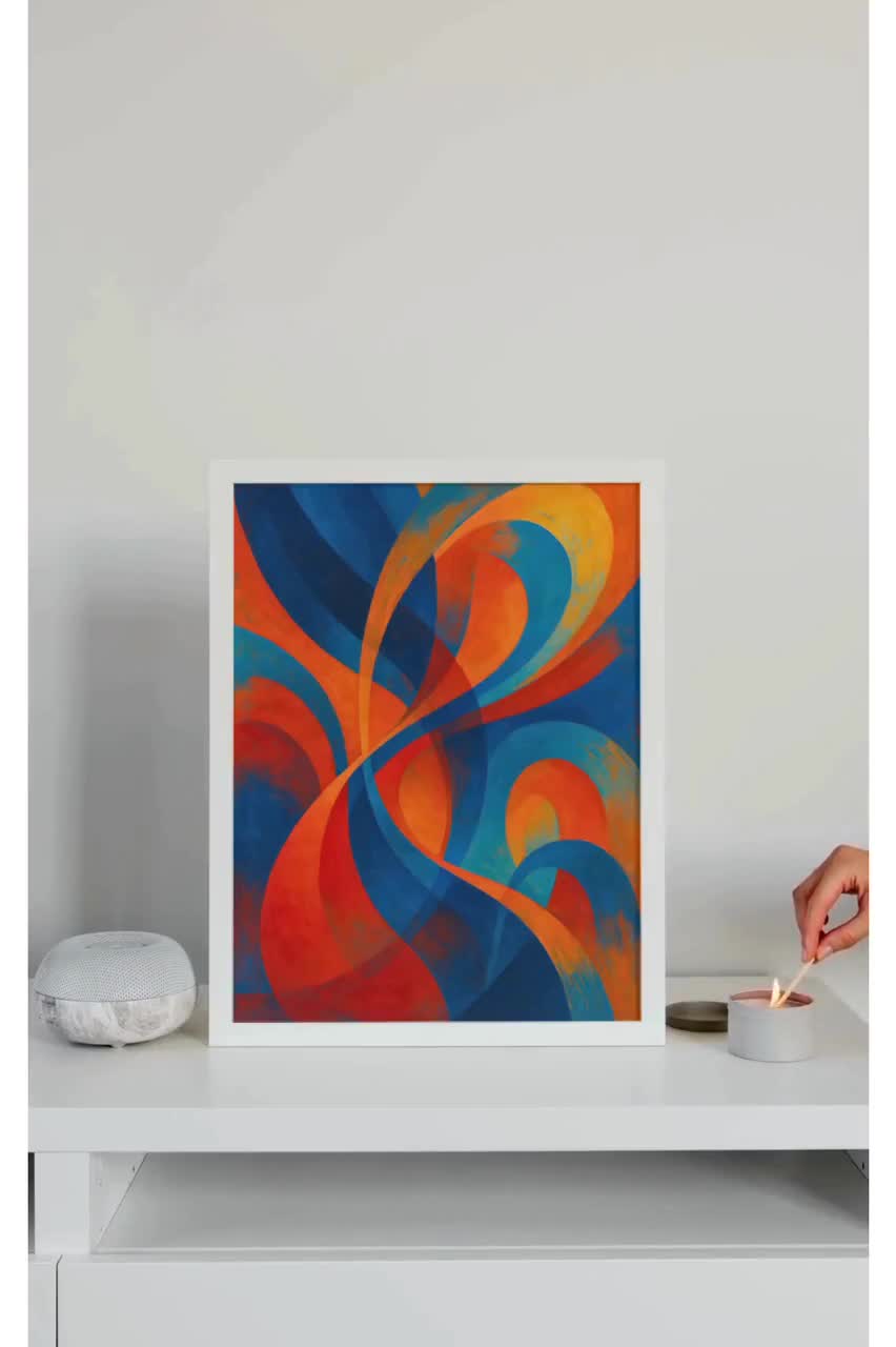 Chromatic Currents Abstract Artwork video poster