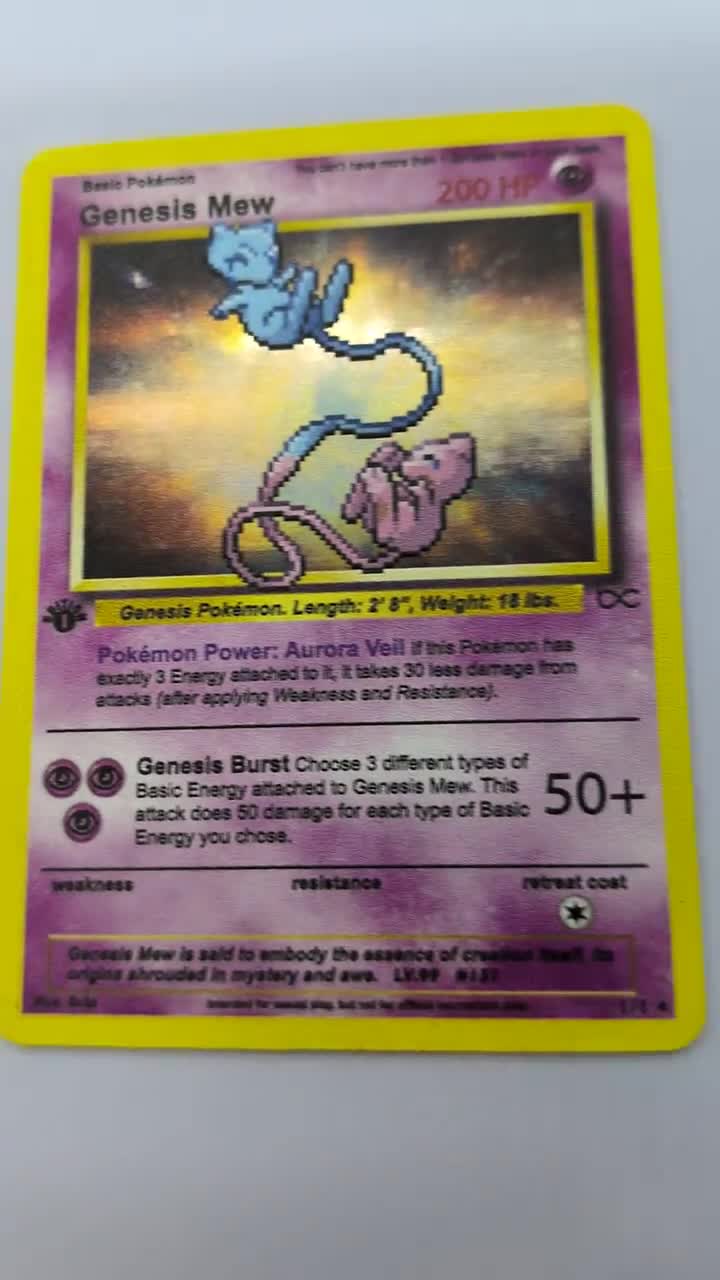 mew pokemon card 1995 Cards | Dex You will receive the 1st Edition version of this card. This Catch Mew card was