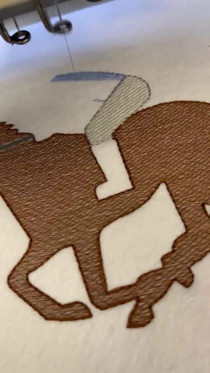 ダービー競馬の馬と騎手のスケッチステッチミシン刺繍デザイン