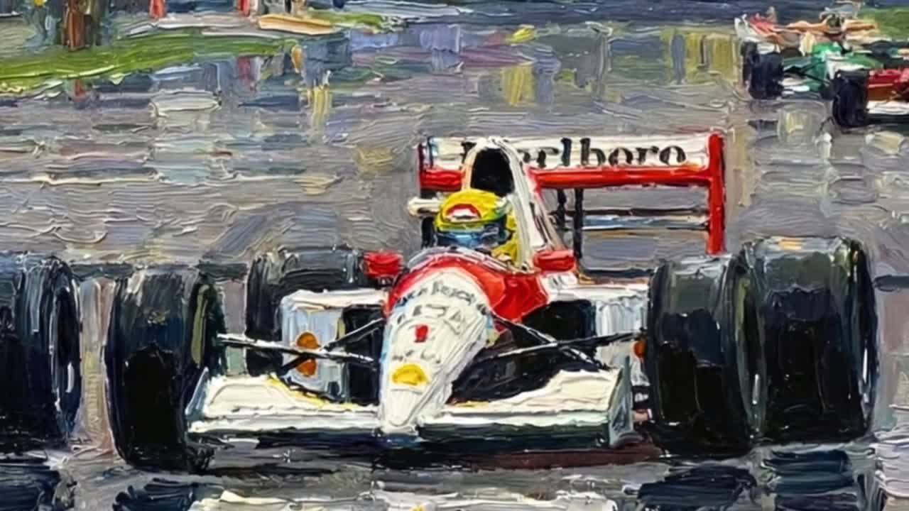 Ayrton Senna & Nigel Mansell Side-by-side Duel: 1991 Mexico Grand