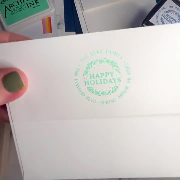 customized] Custom Automatic Ink Refill Return Address Stamp
