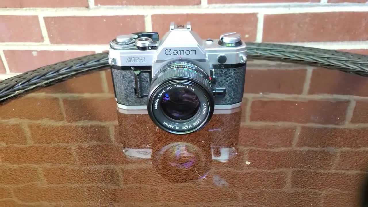 Vintage Canon AE-1 35mm film Camera