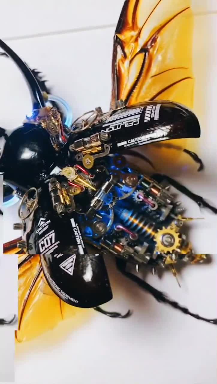 スチームパンク サイボーグ メカニカル ビートル 昆虫 虫 キネティック