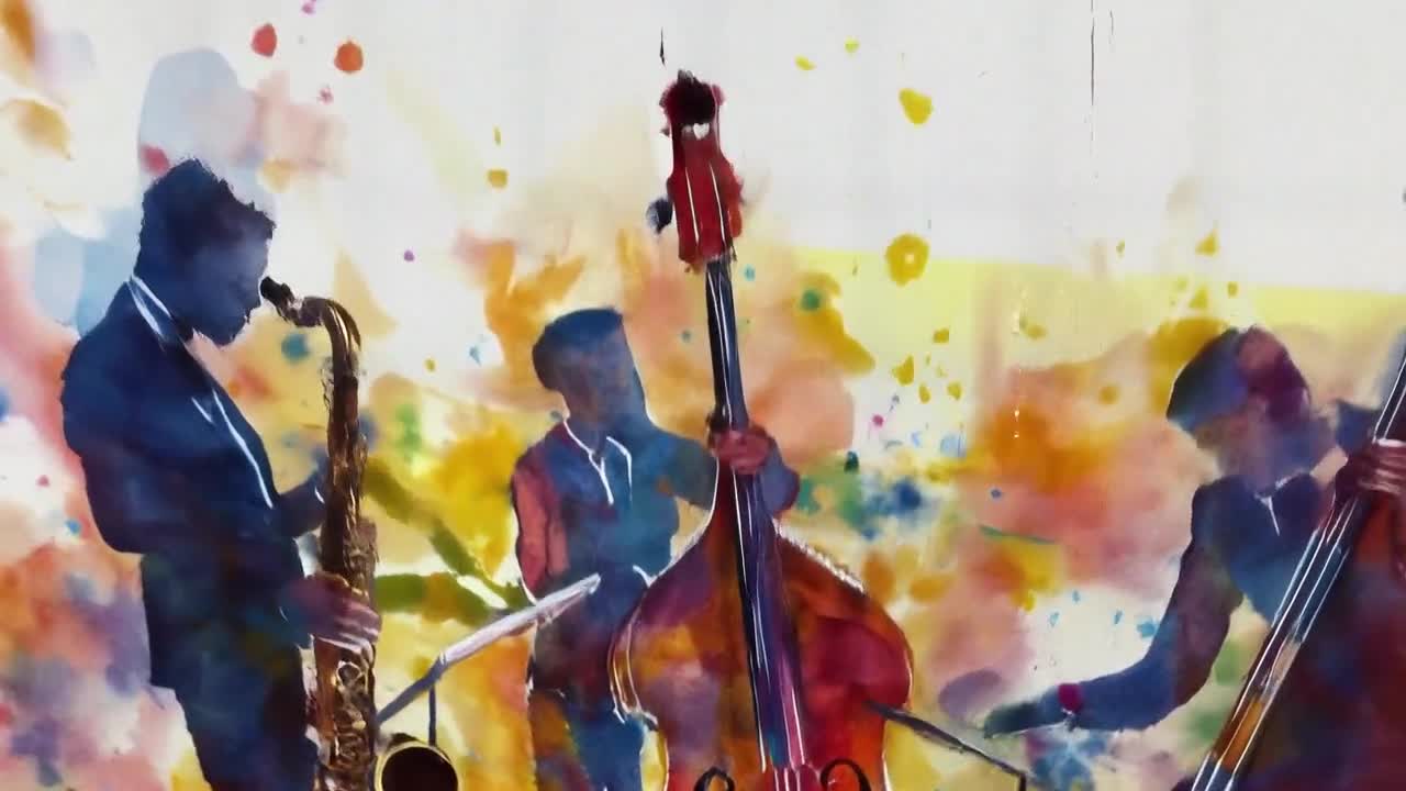 ジャズアート　大きなアート　1m 直筆 ジャズのアートポスター:jazz_eb82 通販