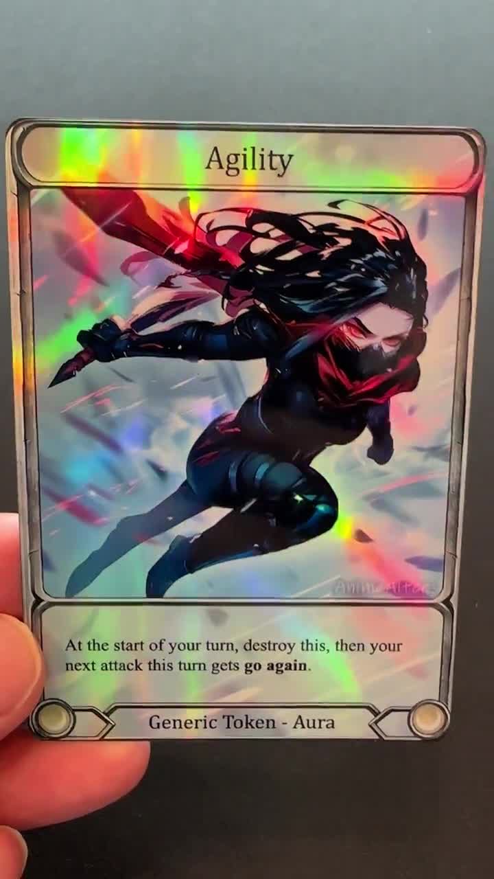 その他 fab flesh and blood agility cold foil Agility - Token Alter - Flesh and Blood TCG - Etsy