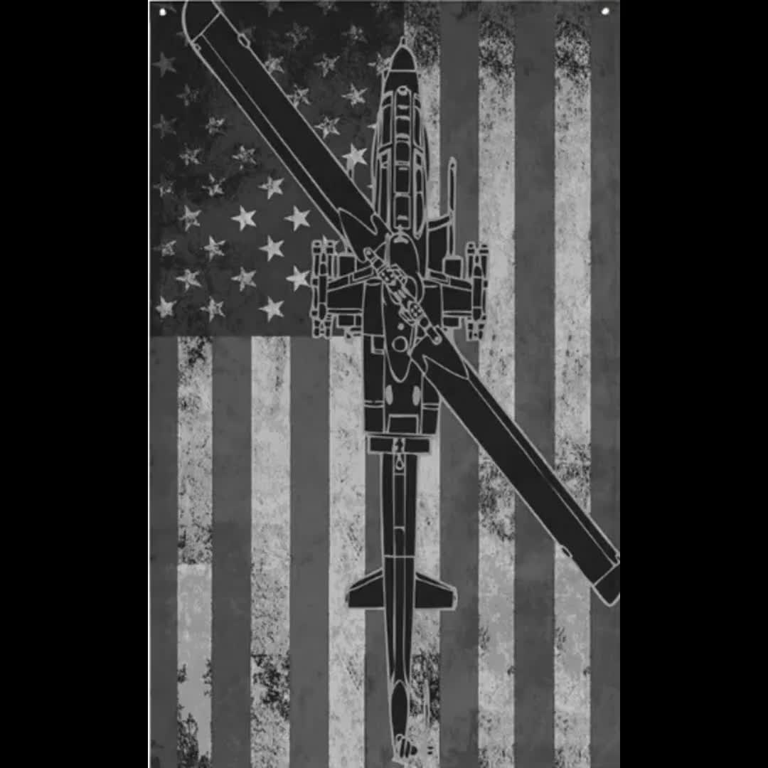 AH-1 Cobra Helicopter Flag (Shadow) video poster