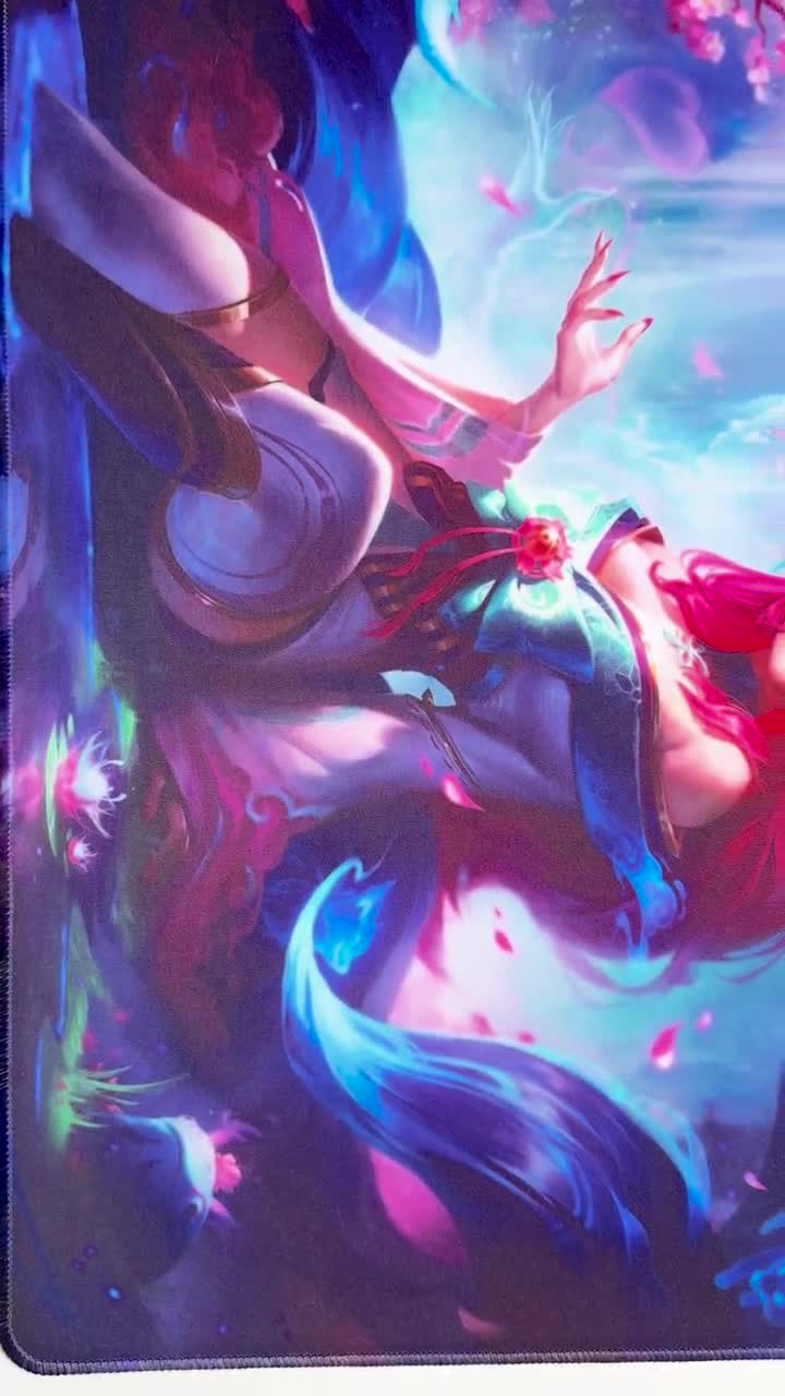 Ahri Spirit Blossom Playmat Riftbound LOL - Riftbound Trading Card