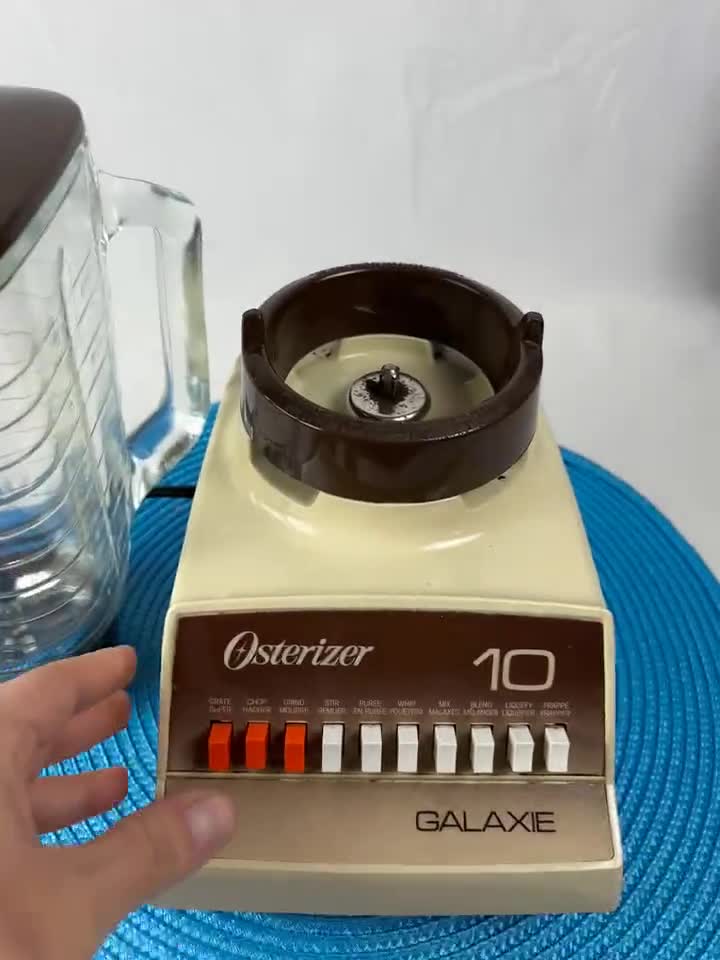 Vintage Osterizer Galaxie 10 Blender, Made in Canada, With a Thick